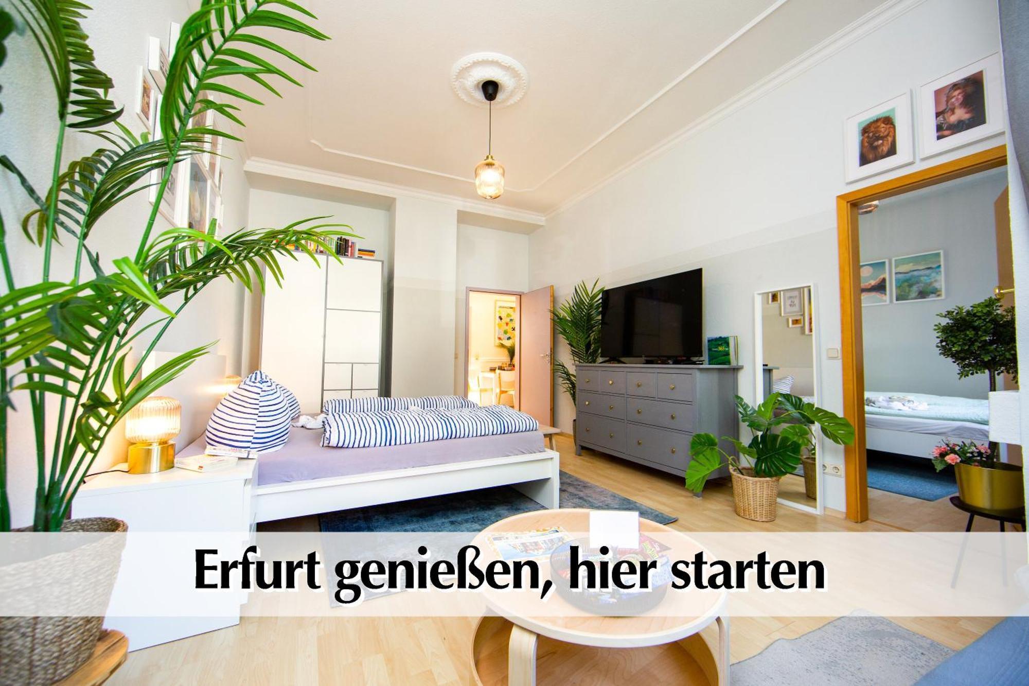 12 Fewos Im Jugendstilhaus Mit Aufzug, Terrasse, Kingsize-Bett, Smart-Tv, Etc Erfurt Camera foto
